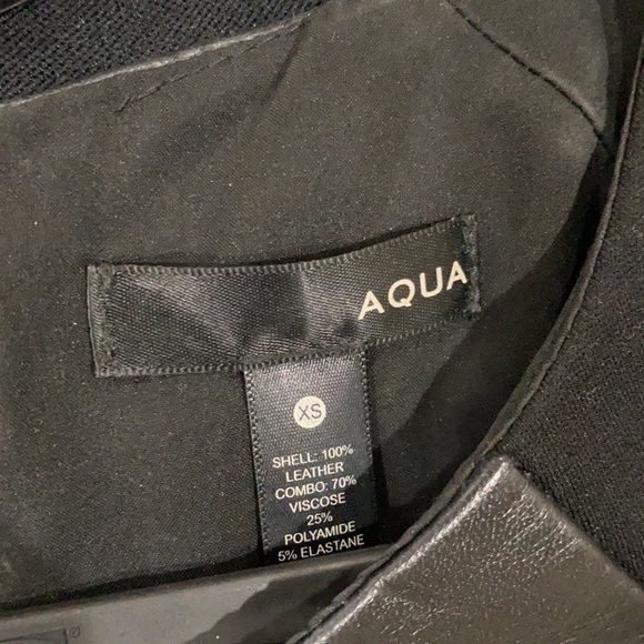 Dress with leather - Picture 4 of 4